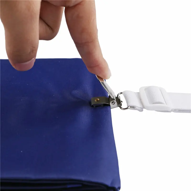 Регулируемый одежда шпильки треугольник кровать крепеж для простыни зажим чехол