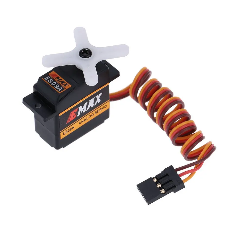 

Original EMAX ES09A Dual-bearing Specific Swash High Precision 9g Analog Servo for 450 Helicopters Parts