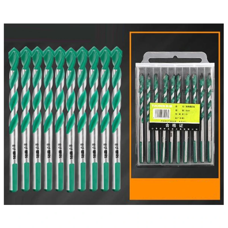 

5/10pcs Multifunctional Threaded Triangle Drill Bits Triangular-overlord Handle Ceramic Tile
