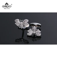 ghroco high quality exquisite bee shaped inlaid with acrylic shirt cufflink fashion luxury gift for business men and wed