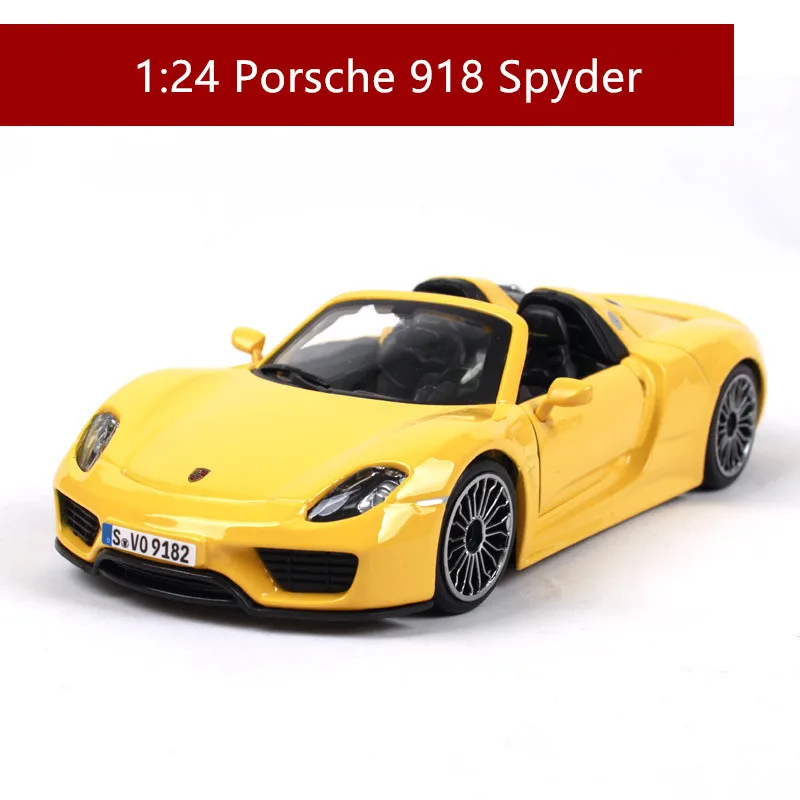 918 Bburago 1:24 Porsche Macan alloy car model simulation car decoration collection gift toy - Цвет: 918