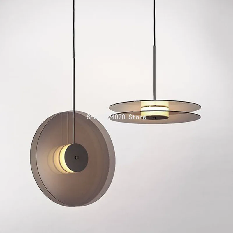 Роскошный стеклянный современный подвесной светильник в виде НЛО скандинавском