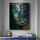 Европейская средневековая искусственная пустыня фантазия картины на холсте принты в скандинавском стиле гостиная спальня декоративная картина без рамки