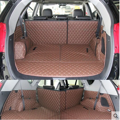 Автомобильные дорожные специальные коврики для багажника Hyundai Grand Santa fe 7 мест 2017