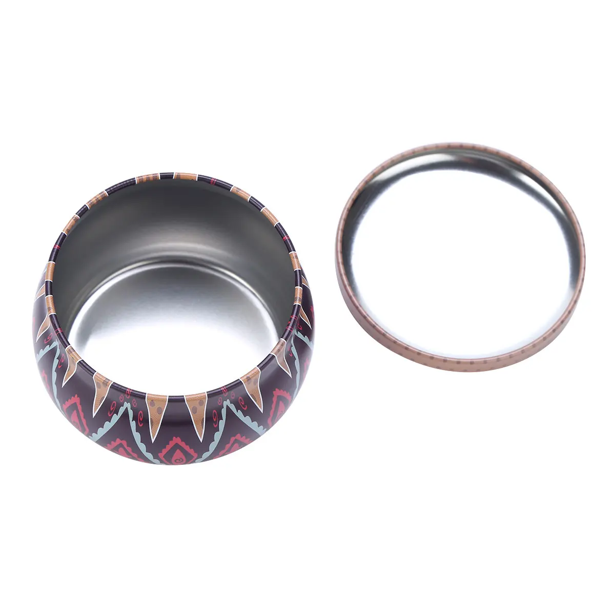 6 шт. винтажные пустые металлические жестяные банки для специй конфет ювелирных