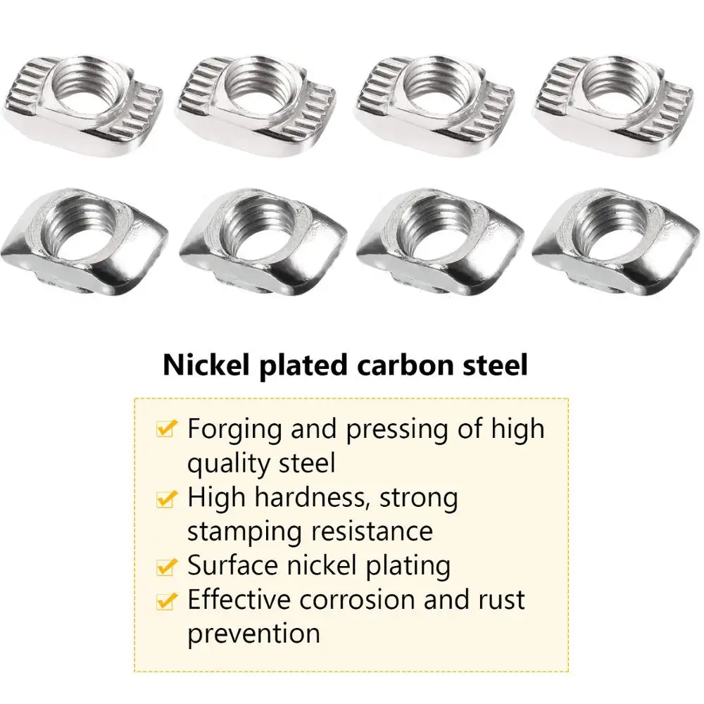 2020 Series T Nuts M5 Sliding Slot Nut Hammer Head Fastener Half Round Roll in T-Nut for Aluminum Extrusion Profile M3 M4 | Обустройство