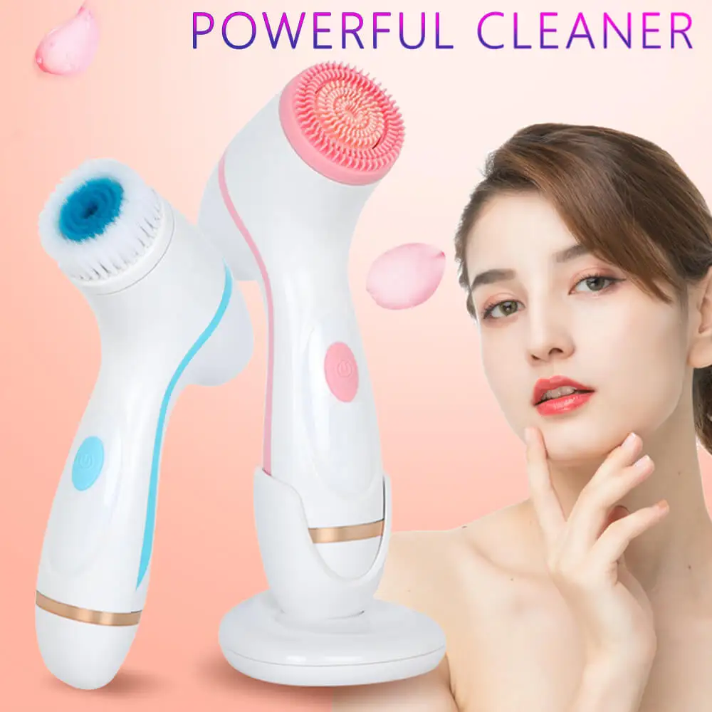 Электрическая щетка для мытья лица Очищение бытовая силиконовая красоты кожи