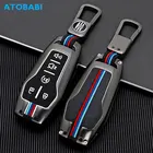 Чехол для автомобильного ключа из цинкового сплава, 5 кнопок, умный пульт дистанционного управления, защитный чехол для Ford Mustang 2016 2017 Edge Explorer Fusion