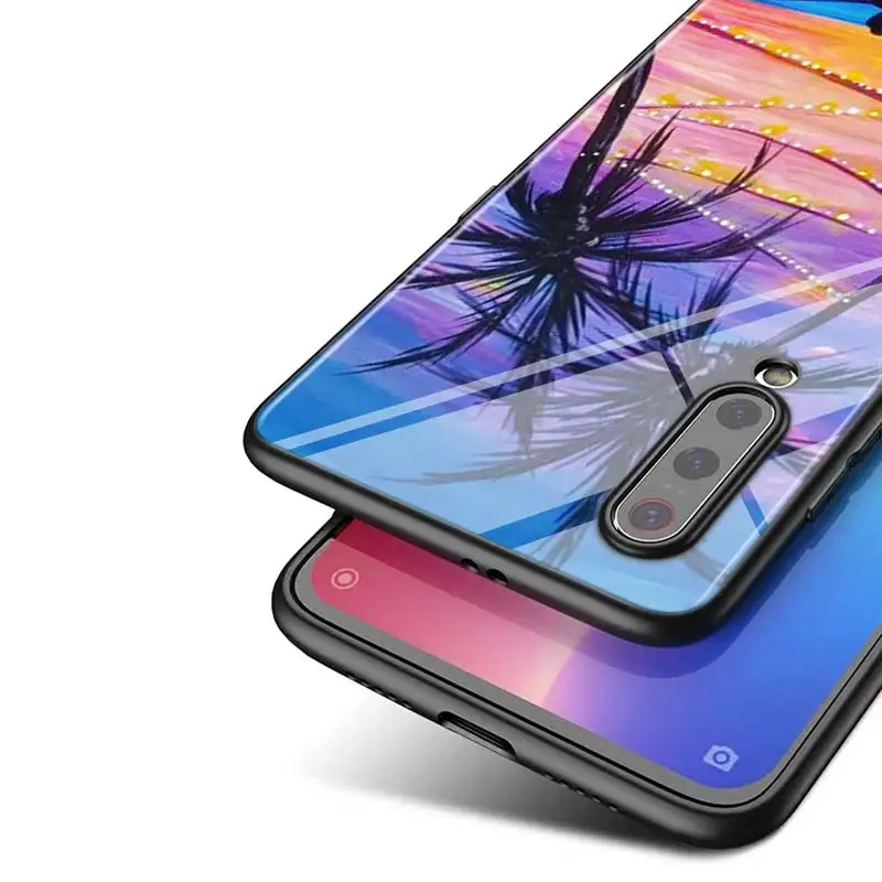 

Palm Tree Art For Xiaomi Mi Note 10 Ultra 5G 9 SE 8 A3 A2 A1 6X Poco M2 Pro Play F1 Lite 5G Bright Black Phone Case