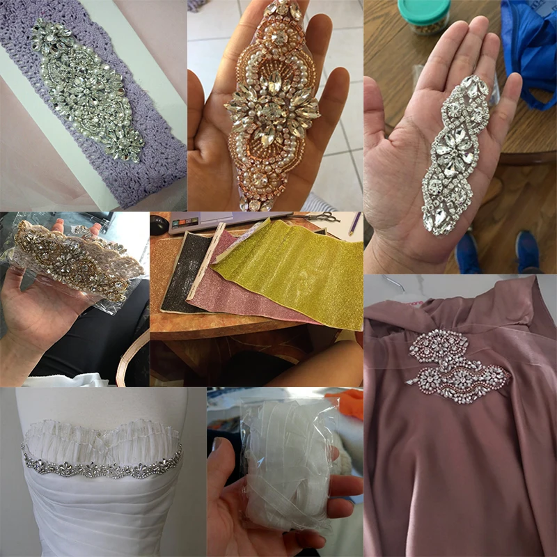 1PC Rhinestone patches sew on crystal rhinestone stones and crystals sewing rhinestones for wedding clothes evening dress | Дом и сад