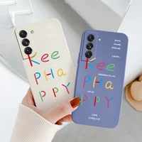 colorful font liquid case for samsung galaxy s21 s20 fe s10 ultra plus s10e note 20 ultra 10 9 plus pro soft phone back cover