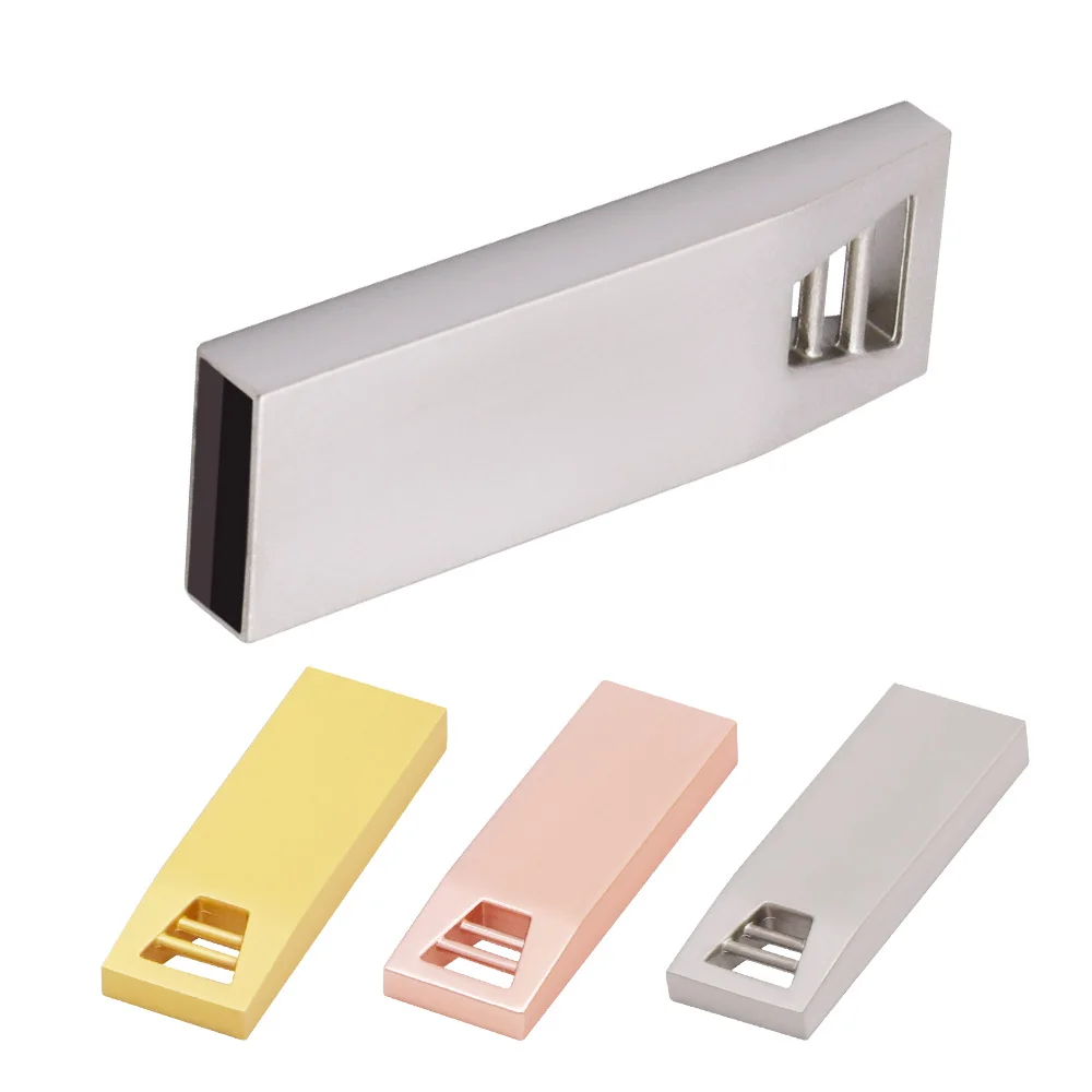 

Metal Usb Flash Drive 2.0 64GB 32GB 16GB 8GB 4GB Pen Drive Pendrive Waterproof Metal Silver U Disk Memoria Cel Usb Stick Gift