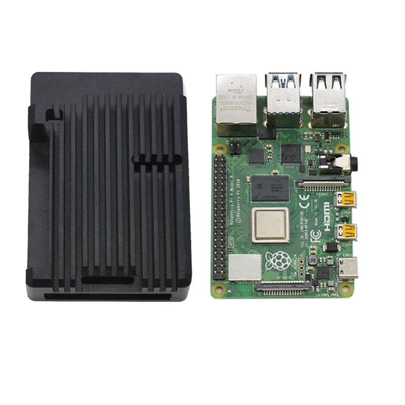 Для Raspberry Pi 4 Модель B 2GB ram Поддержка 2 4/5 0 GHz wifi Bluetooth 5 с алюминиевым ЧПУ сплав