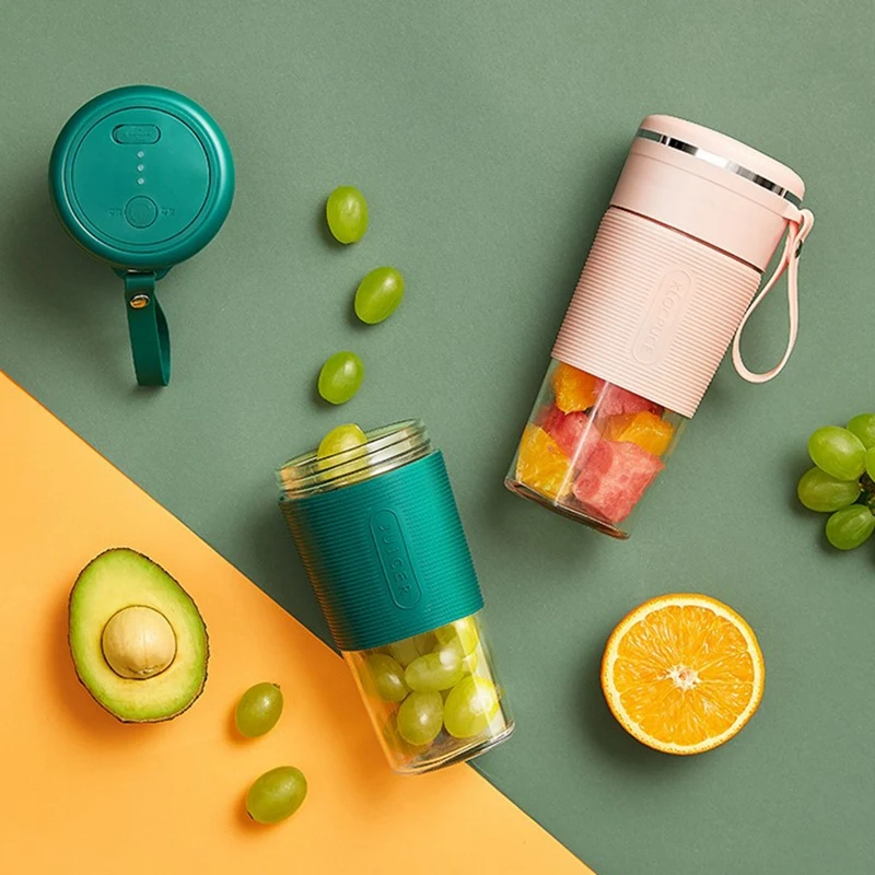 

HAEGER-Mini Portable Juicer Blender, USB Rechargeable Small Single Serve Fruit Mixer for Shakes and Baby Food