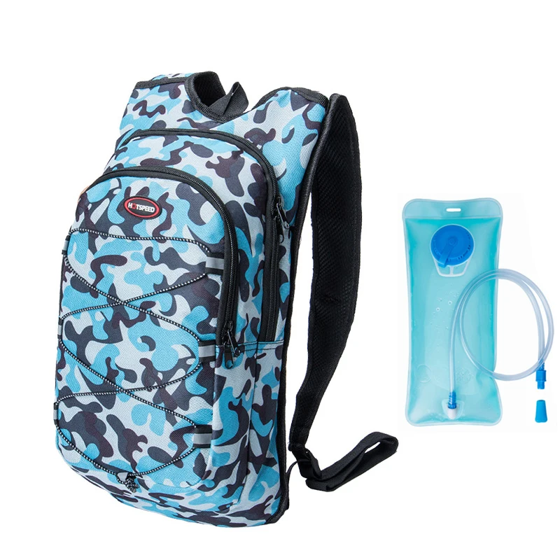 blue with water bag Уличный гидрационный рюкзак для пеших прогулок, езды на велосипеде, сумки для воды, спортивный рюкзак, велосипедный рюкзак для бега, рюкзак для воды, 2л сумка для бутылки воды - Цвет: blue with water bag