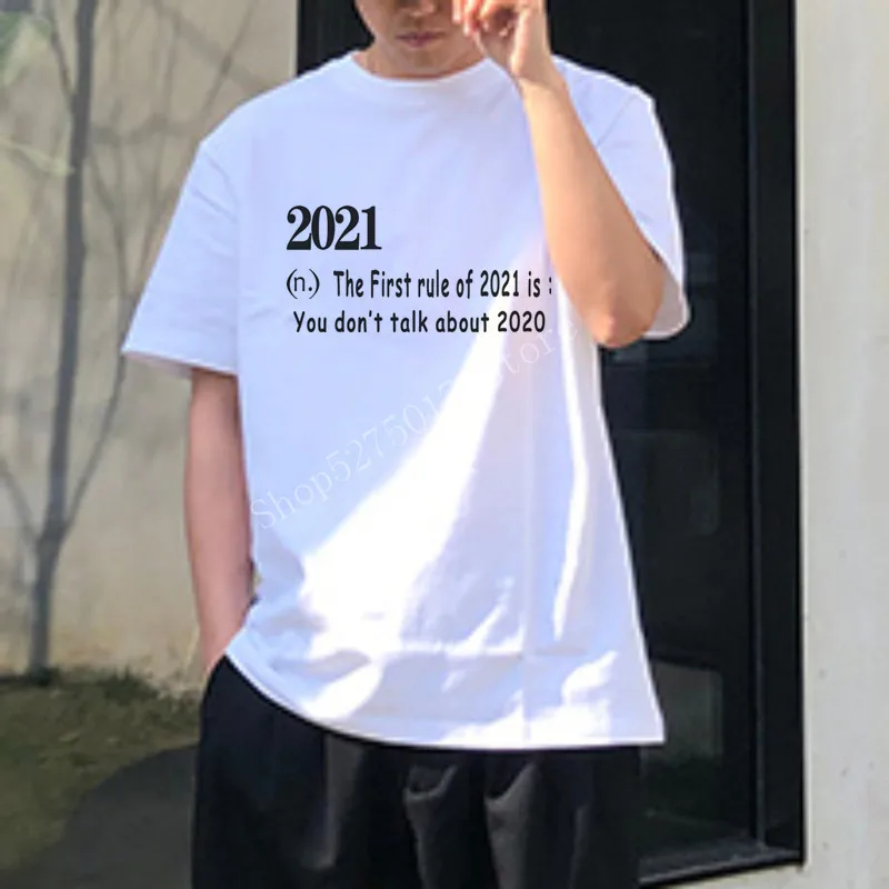 

Men 2021 Shirts Funny Letter Graphic T-Shirt 2021 first rule is dont talk about 2020 Senior Class Tee Short Sleeve Casual Top
