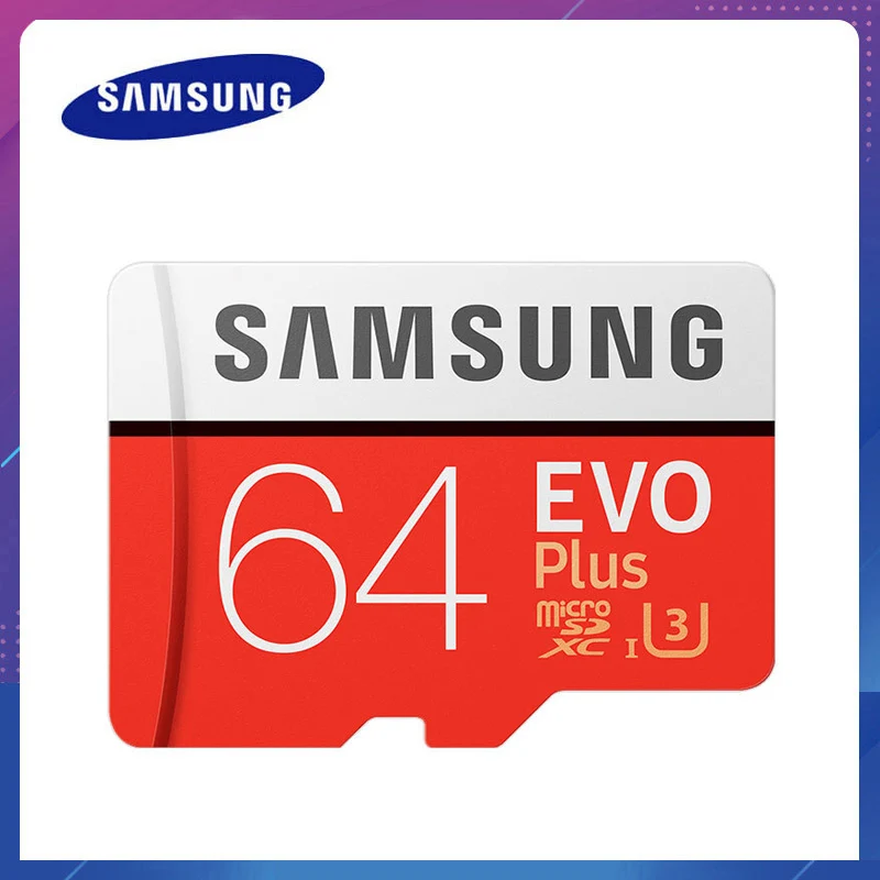 SAMSUNG карта памяти Micro SD класс 10 100% ГБ 64 ГБ|Карты памяти| |