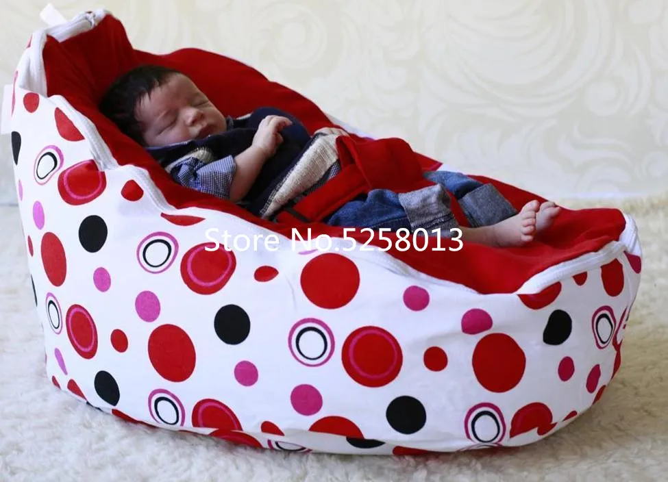 red dots Красный узор в горошек, удобные детские шапочки, стул, Детская сумка Todler Bean, детское кресло Pod, Детская уютная кровать - Цвет: red dots