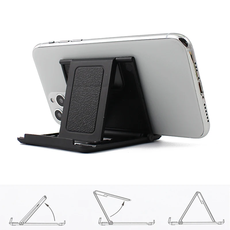 Phone Holder Desk Stand For Your Mobile Phone Tripod For iPhone Xsmax 12 Huawei Xiaomi Mi 9 Plastic Foldable Desk Holder Stand