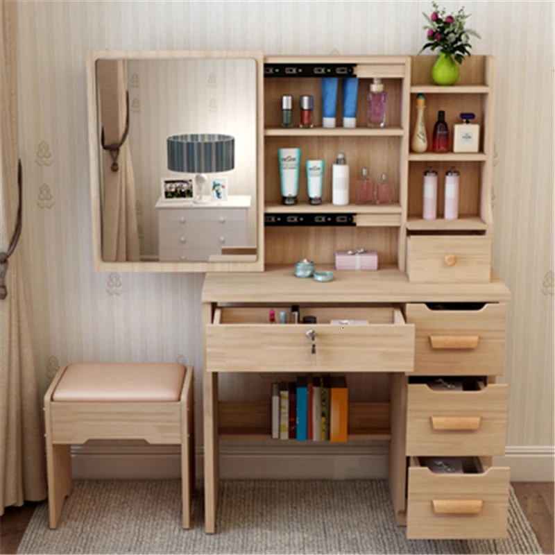Do Sypialni Camera Da Letto Schminktisch Mesa Coiffeuse ящик для туалетного столика деревянная Корейская