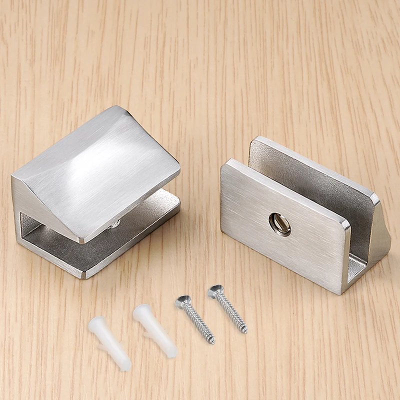 Утолщенные 304 стеклянные зажимы из нержавеющей стали с закаленной дверью и