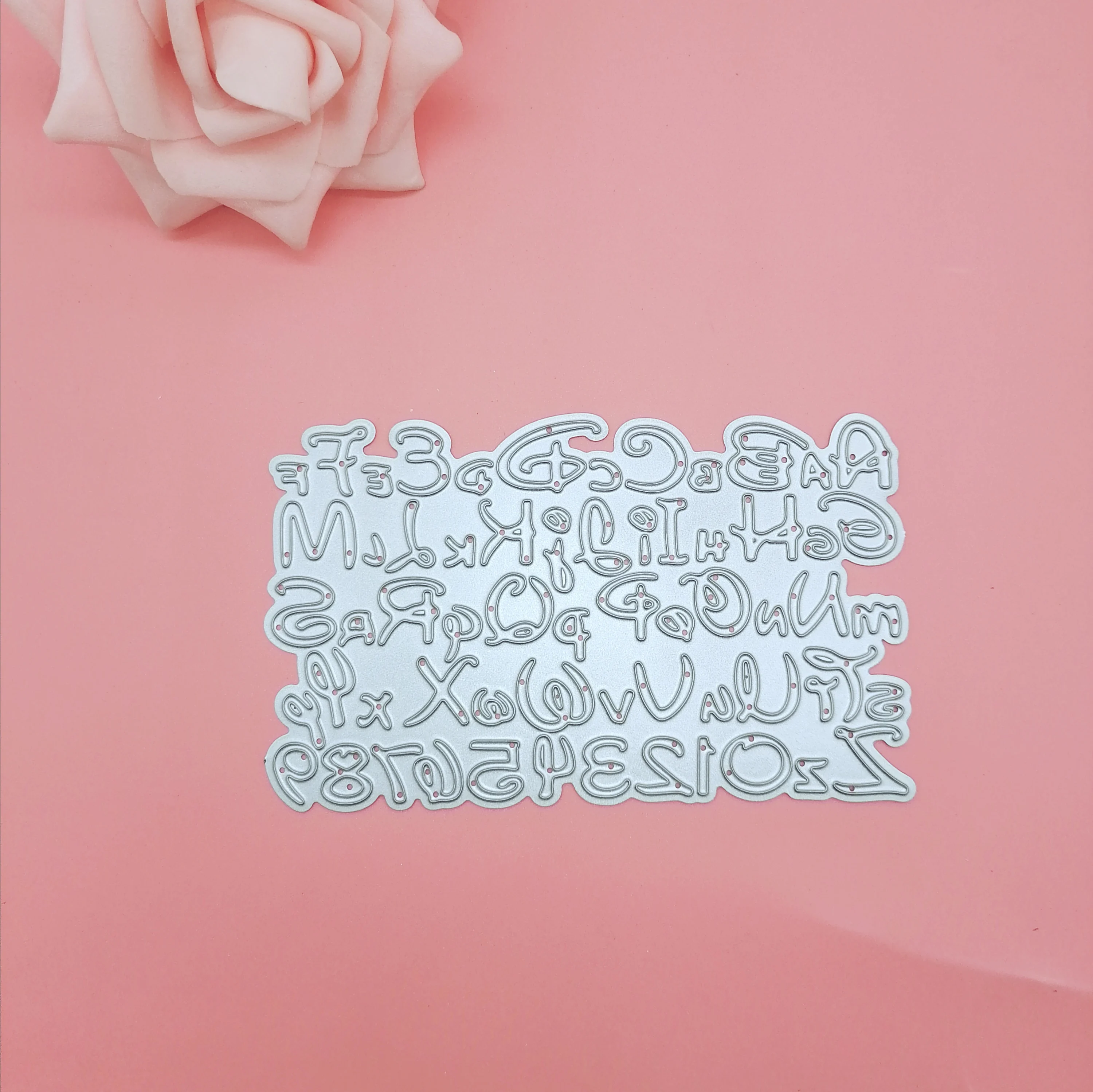 Вырубные штампы с буквами алфавита и цифрами для Микки карточные трафареты