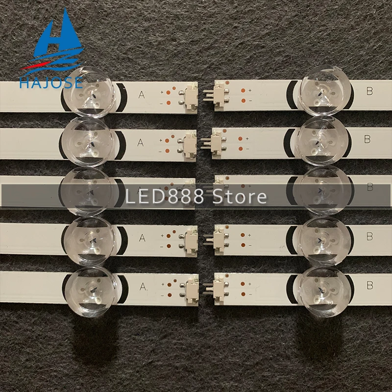 5 наборов = 50 светодиодный т. Светодиодная лента 55LB650V 55LB590 0 для LG Innotek drt 3 55 &quot_ A/B Type