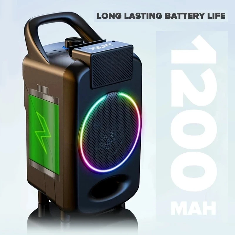 Портативный Bluetooth-динамик для помещений и улицы мощный беспроводной сабвуфер