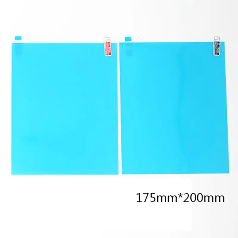 175x200mm ONEWELL 2 шт Автомобильная стеклянная пленка непромокаемая противотуманная Автомобильная наклейка на зеркало заднего вида защитная пленка от дождя - Цвет: 175x200mm