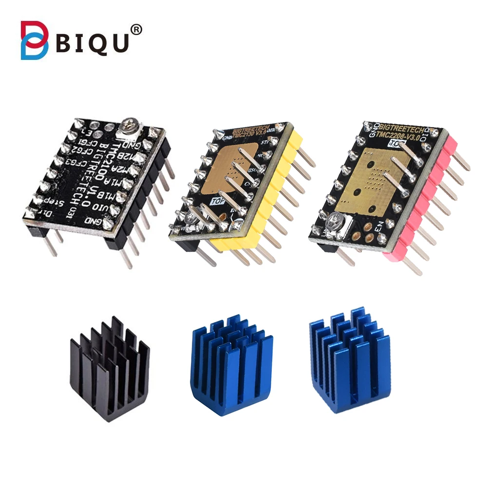 BIQU BIGTREETECH TMC2208 TMC2100 TMC2130 V1.1 SPI MKS шаговый двигатель бесшумный драйвер StepStick для 3D-принтера плата управления SKR V1.3