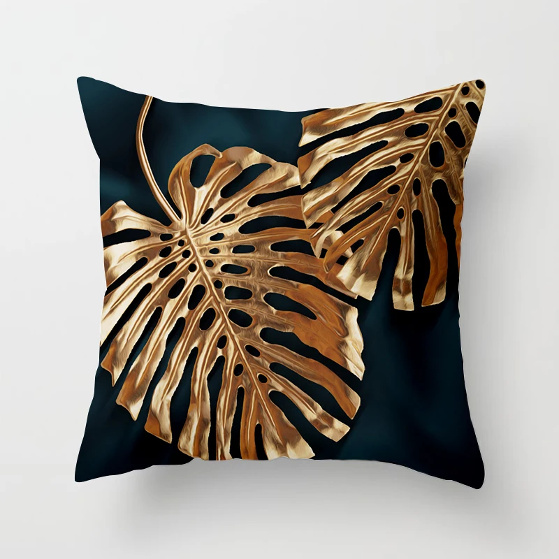

1Pcs Golden Tree Forest Polyester Throw Pillow Cushion Cover Car Home Decor Decoration Sofa Bed Decorative Pillowcase