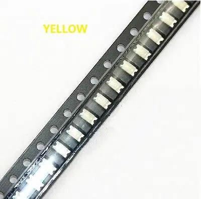 100 шт. SMD SMT 1206 Супер яркая желтая светодиодный ная лампа хорошее качество