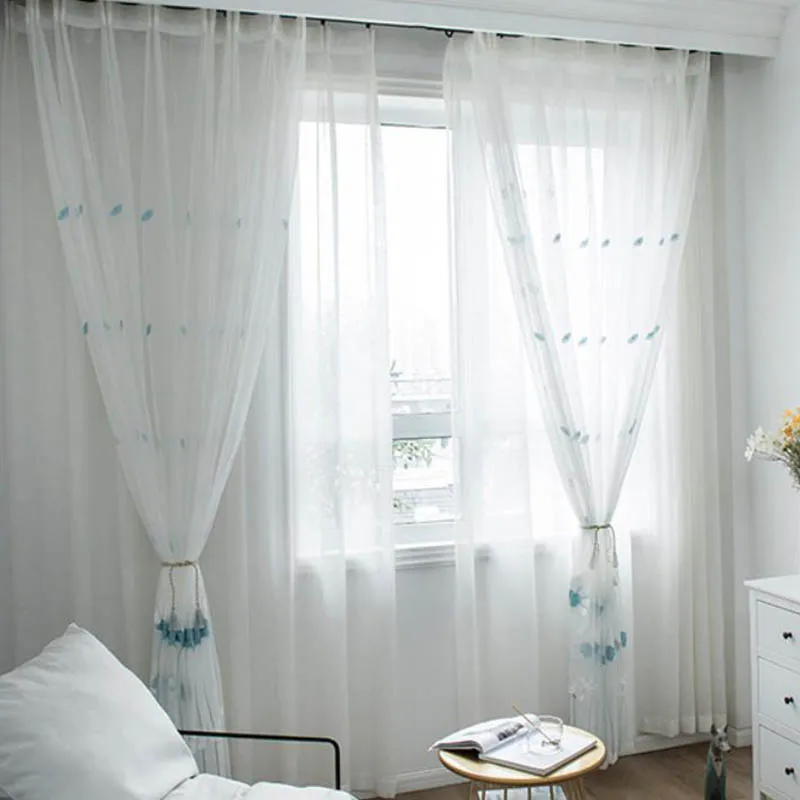 Прозрачный оконный экран с шестью лепестками и цветочной вышивкой в японском