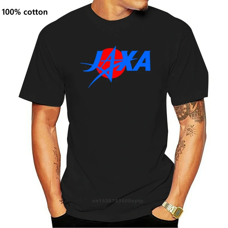 

New Japan JAXA Funny Men Top T-shirts Round Collar Short Sleeve Cotton Fabric Tops Shirt Top Quality Casual Tee Shirt Wholesale