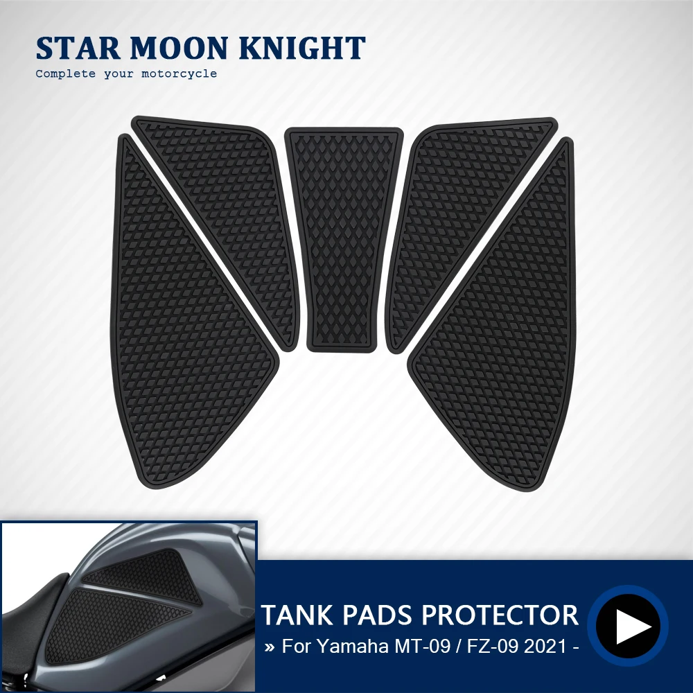 

For Yamaha MT-09 MT 09 MT09 FZ-09 FZ09 FZ 2021- Side Fuel Tank pad Tank Pads Protector Stickers Decal Gas Knee Grip Traction Pad