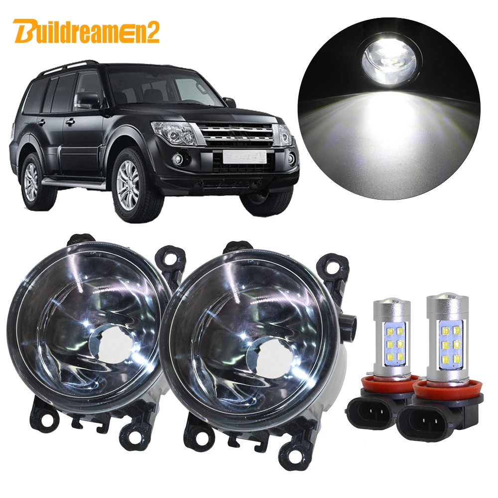 Buildreamen2 для Mitsubishi Pajero IV Van V80 V90 Box 2007-2012 автомобильный комплект противотуманных фар