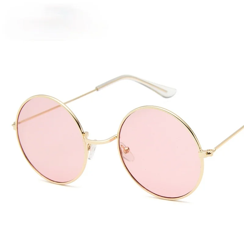 

Fashion Vintage Round Sunglasses Women Ocean Color Lens Mirror Sunglasses Female Brand Design Metal Frame Circle Glasses Oculos