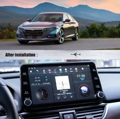 Автомобильный мультимедийный плеер 11 8 дюйма Android 9 4 + 64 ГБ для Honda Accord 10 2018 2019 2020