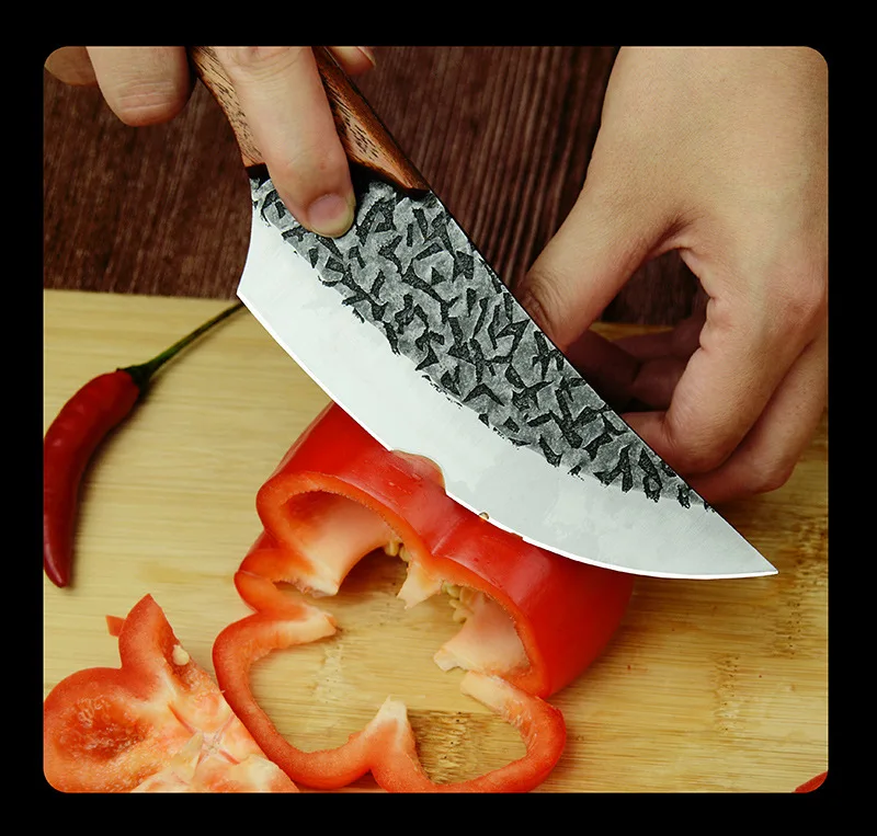 

Hand-forged sharp bone shaver, Japanese high-carbon slaughtering knife, kitchen slicer, Master Tang made butcher bone shaver