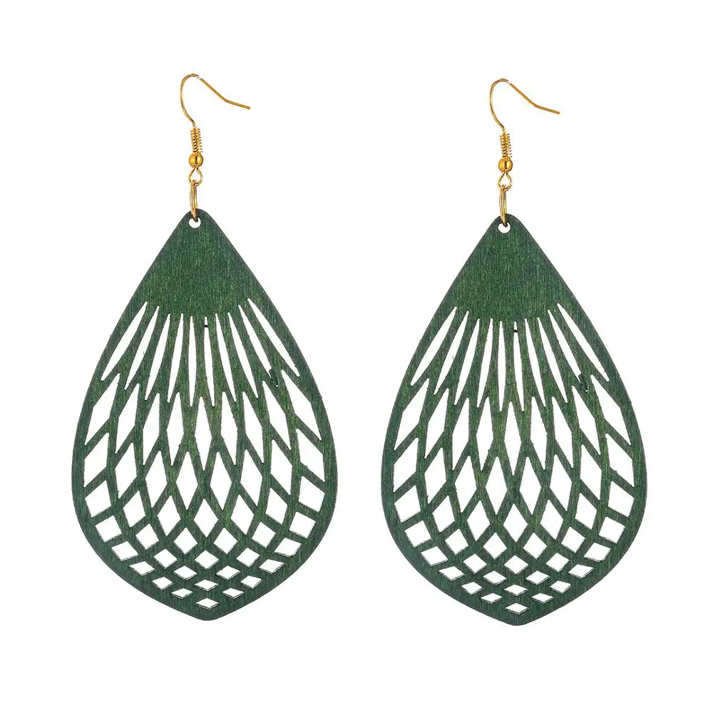 Женские длинные серьги-подвески YULUCH бежевые этнические серьги с подвеской в