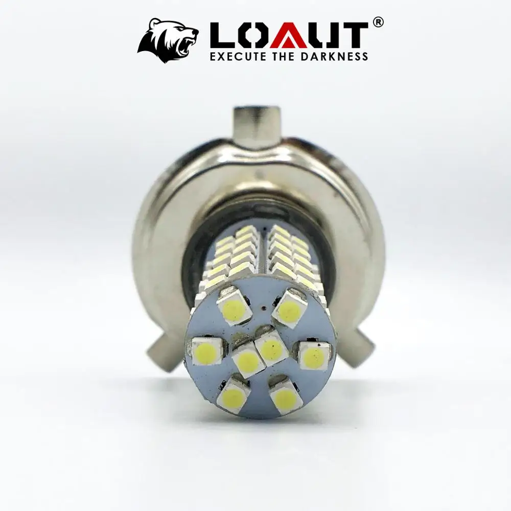 Сверхъяркая Светодиодная лампа H4 3258 68 SMD белые Автомобильные противотуманные