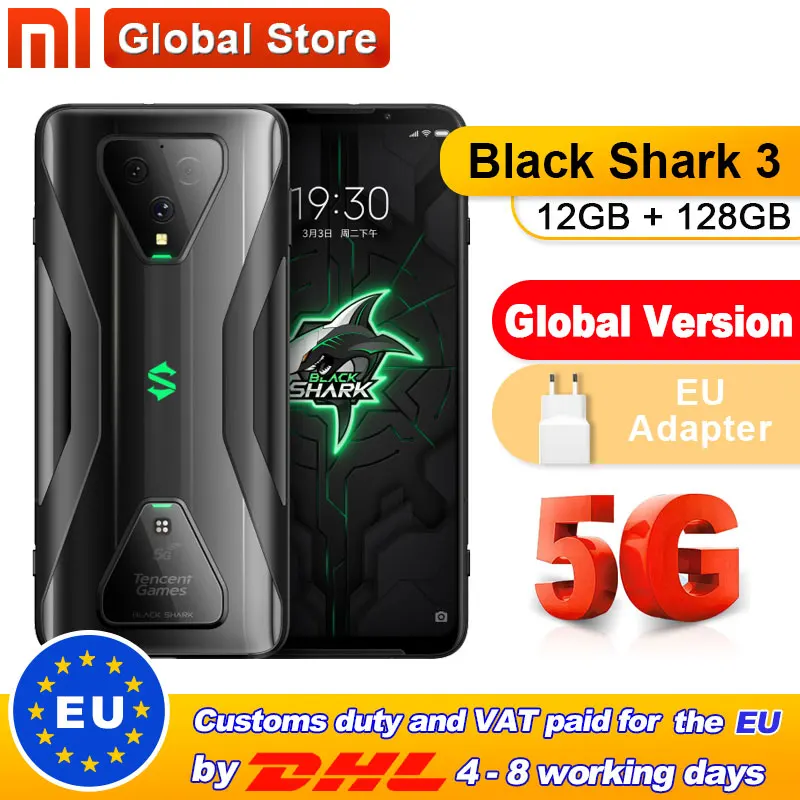 Предпродажа глобальная версия Xiaomi 5G Black Shark 3 12 Гб 128 ГБ игровой Смартфон Snapdragon 865 6 67