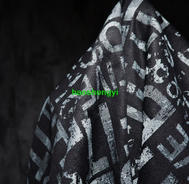 Высококачественная промытая джинсовая ткань жаккардовая текстурная для одежды