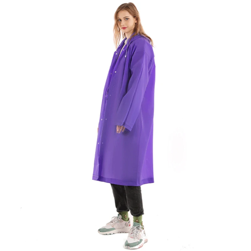 2021 Raincoat Women Men Impermeable Thickened Waterproof Tourism Outdoor Hiking Rain Poncho Hooded Coat | Дом и сад