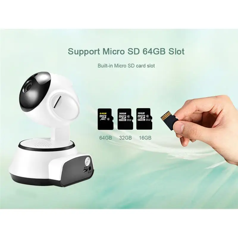 720P HD Wireless Wifi IP Camera Webcam Baby Pet Monitor CAM Pan Remote Home Security Network Night Vision With US Plug | Безопасность и
