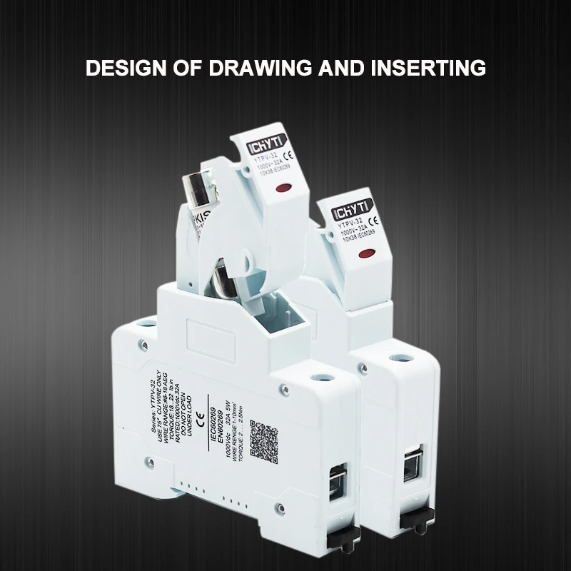 Основание держателя Солнечный ПВ предохранитель подходит для предохранителя 10*38