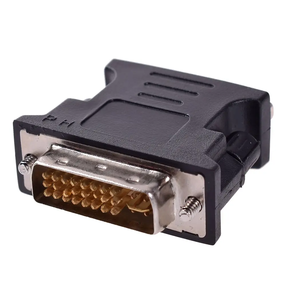 Переходник DVI в VGA конвертер 24 + 5 Pin папа мама видеоконвертер для проектора