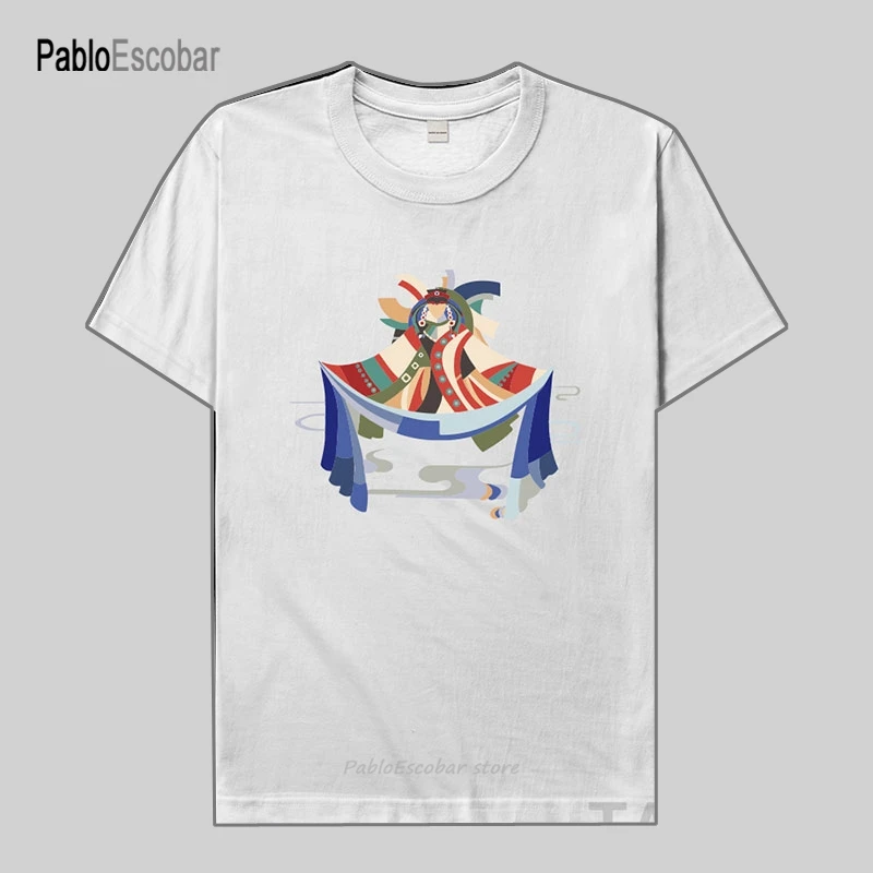 Футболка мужская с принтом монгольской культуры хлопок короткий рукав