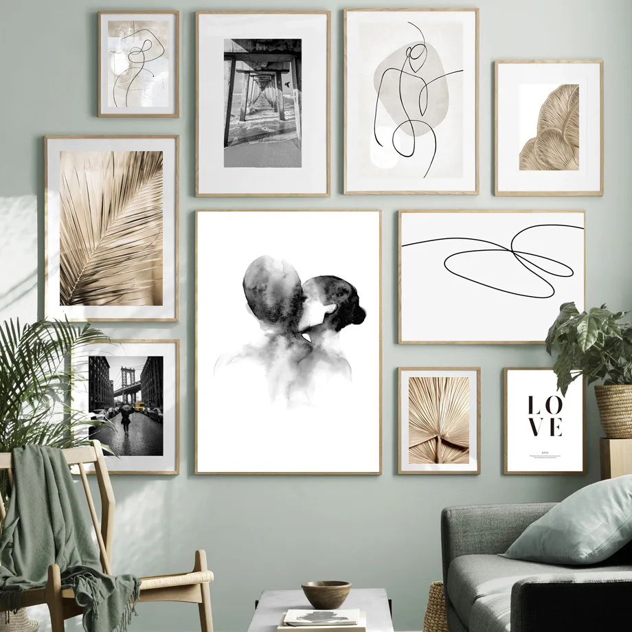 

Nordic Vintage Banana Leaf Plant Decorative Canvas Painting Wall Art Posters For Living Room Decoration Home Decor