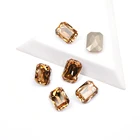 YANRUO 4627 Lt. Col. Topaz цвет восьмиугольной формы Топ Необычные Стразы для ногтей Стразы s Bling Stones для 3D DIY дизайна ногтей драгоценные камни